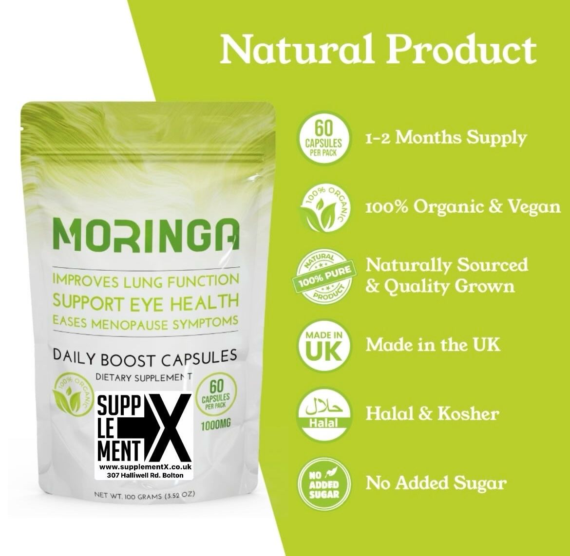 Moringa Powder (60caps) 1000MG