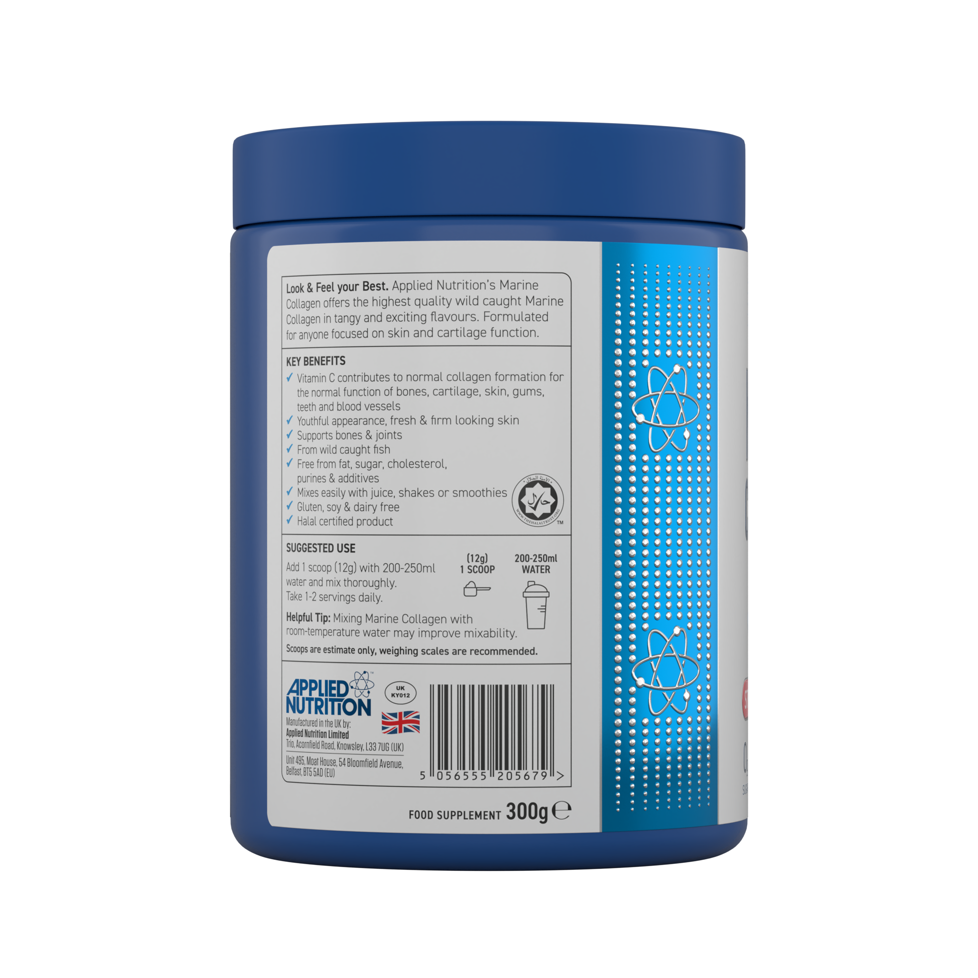 APPLIED NUTRITION MARINE COLLAGEN (25servings, Free shaker)