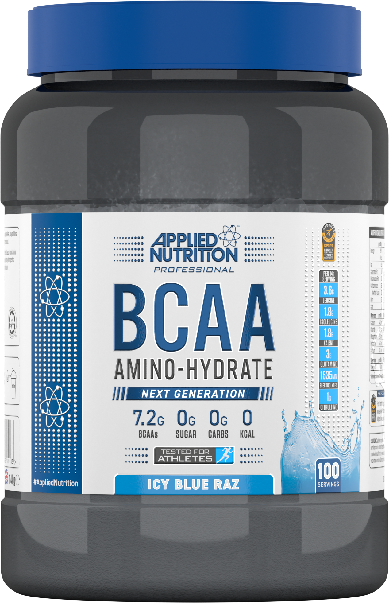 APPLIED NUTRITION BCAA AMINO HYDRATE 1.4kg/100servings
