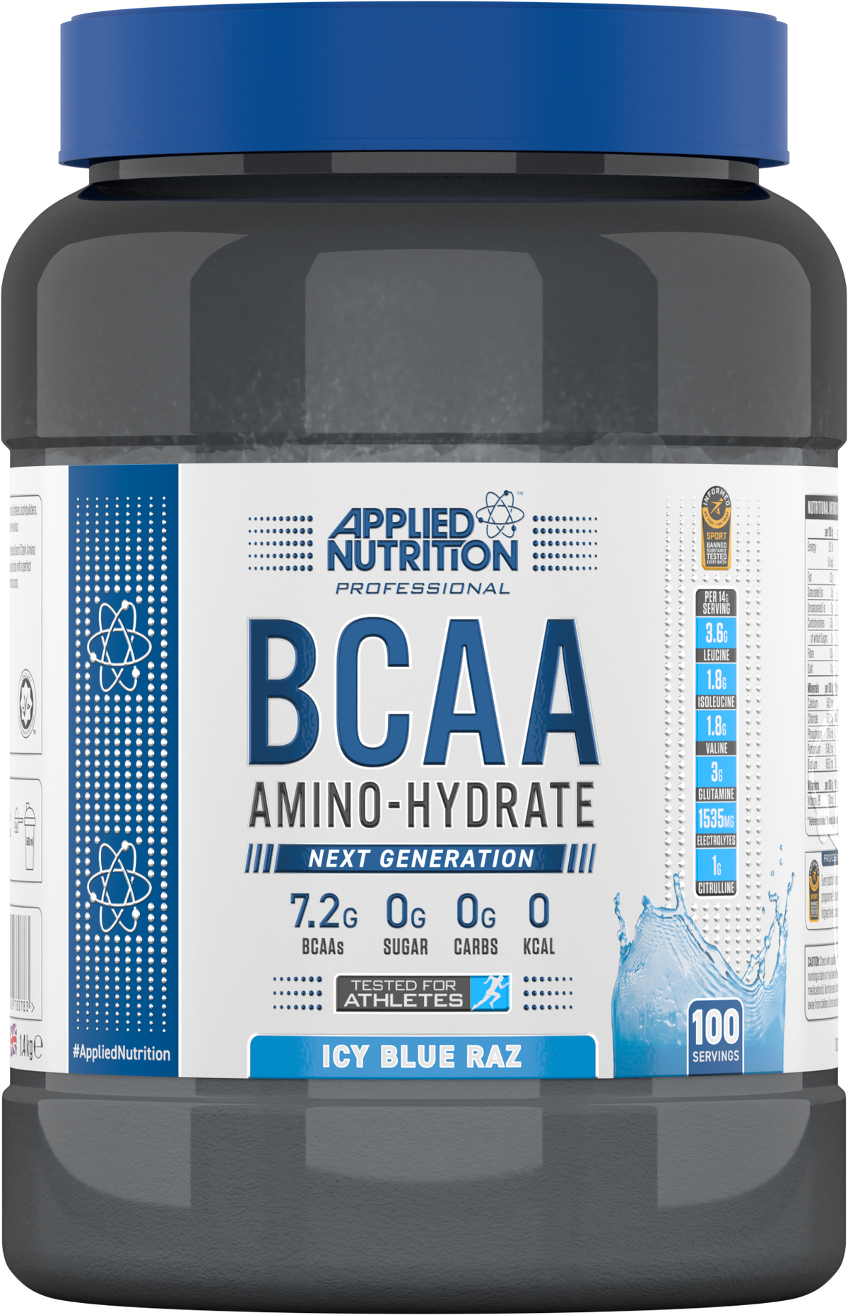 APPLIED NUTRITION BCAA AMINO HYDRATE 1.4kg/100servings