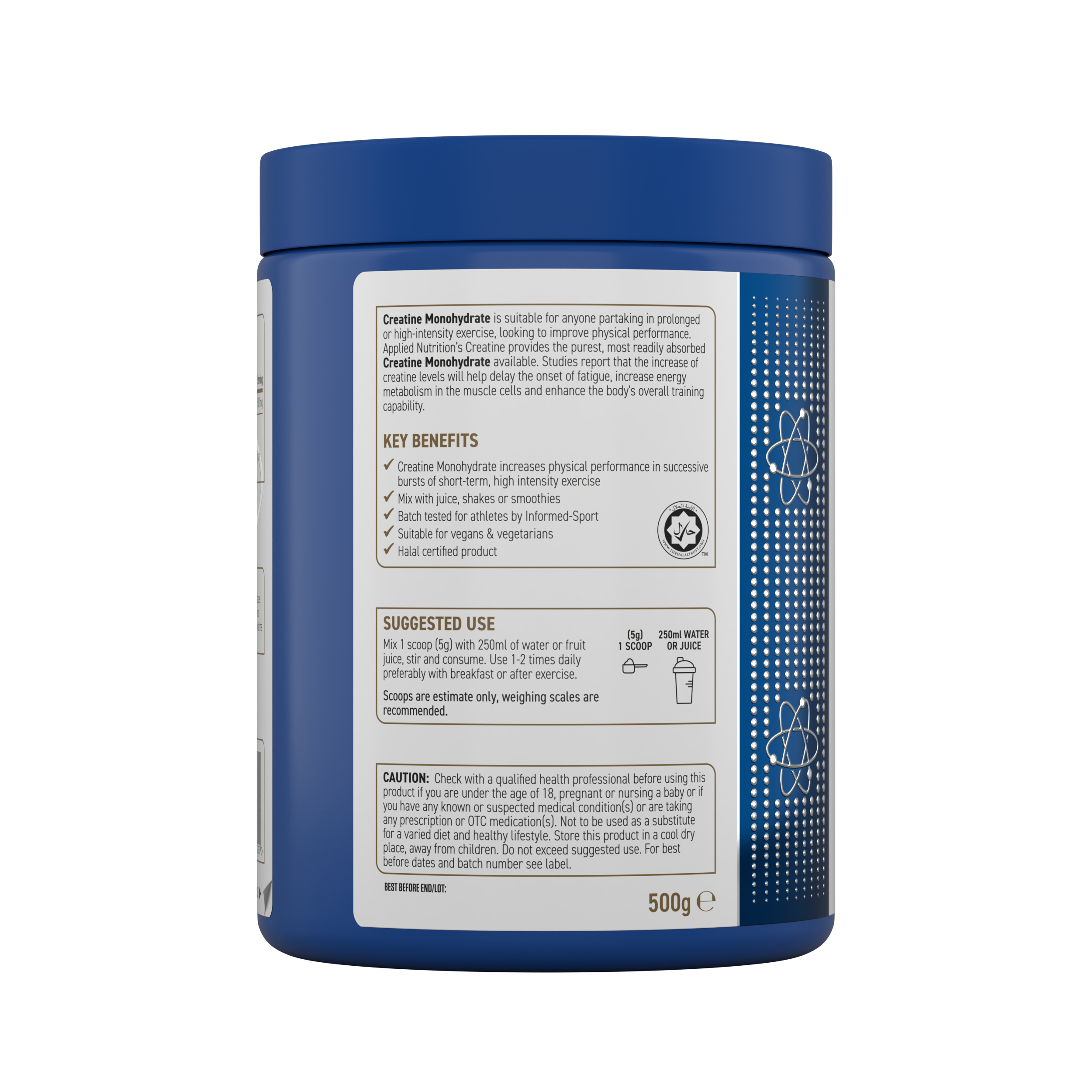 CREATINE MONOHYDRATE UNFLAVOURED