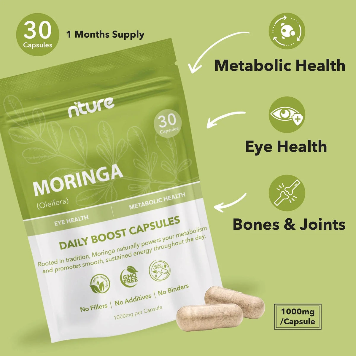 Moringa Capsules 1000MG (30)
