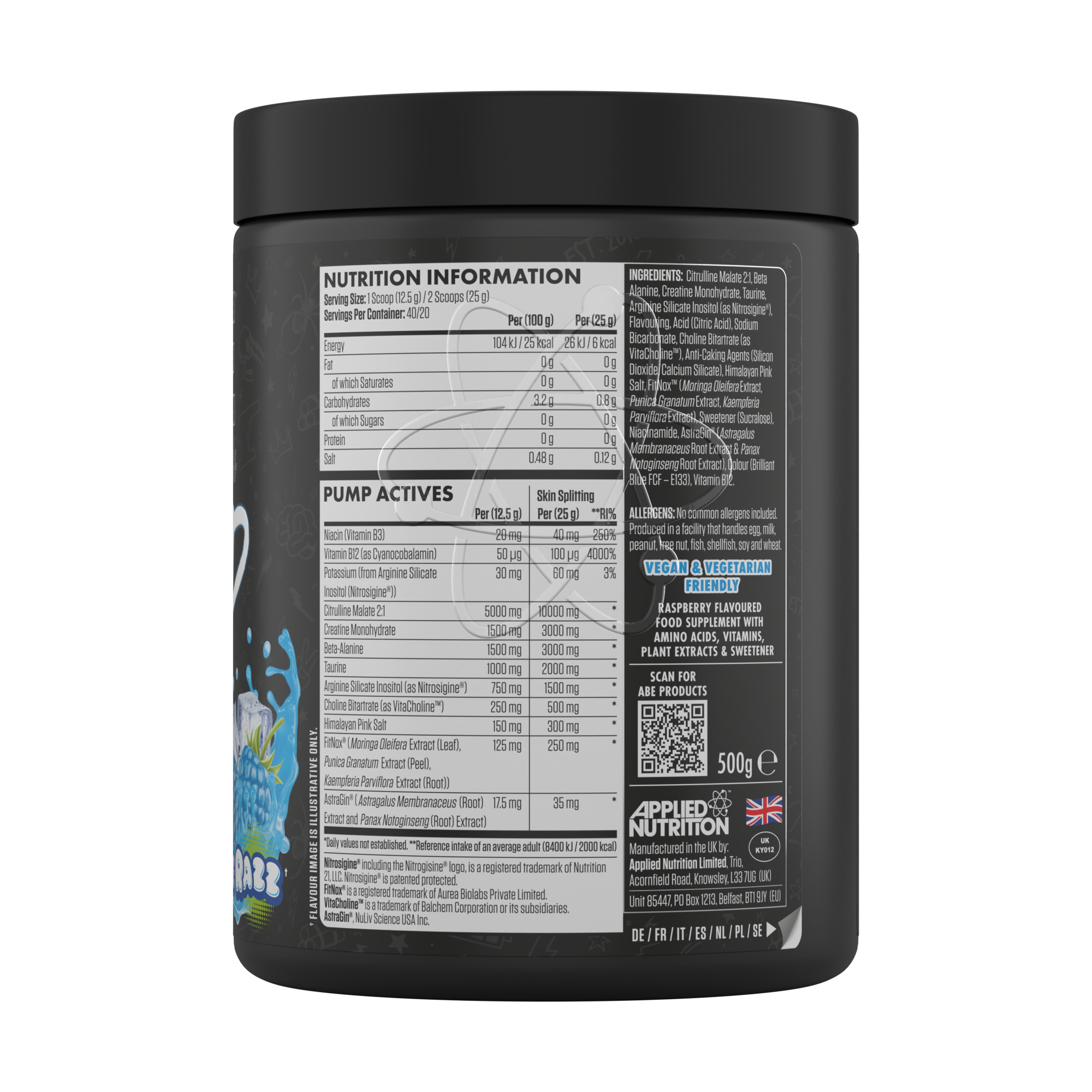 ABE Pump - Zero Stim Pre-Workout (500g)