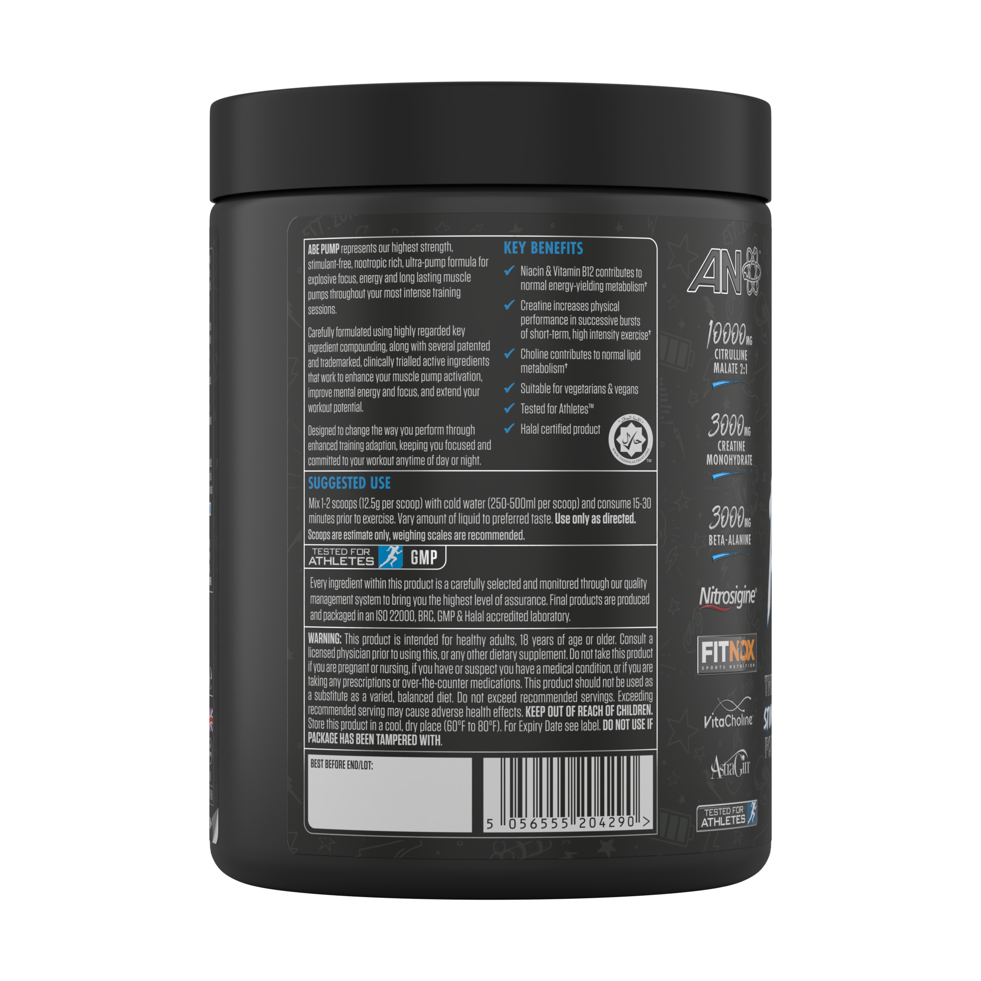 ABE Pump - Zero Stim Pre-Workout (500g)