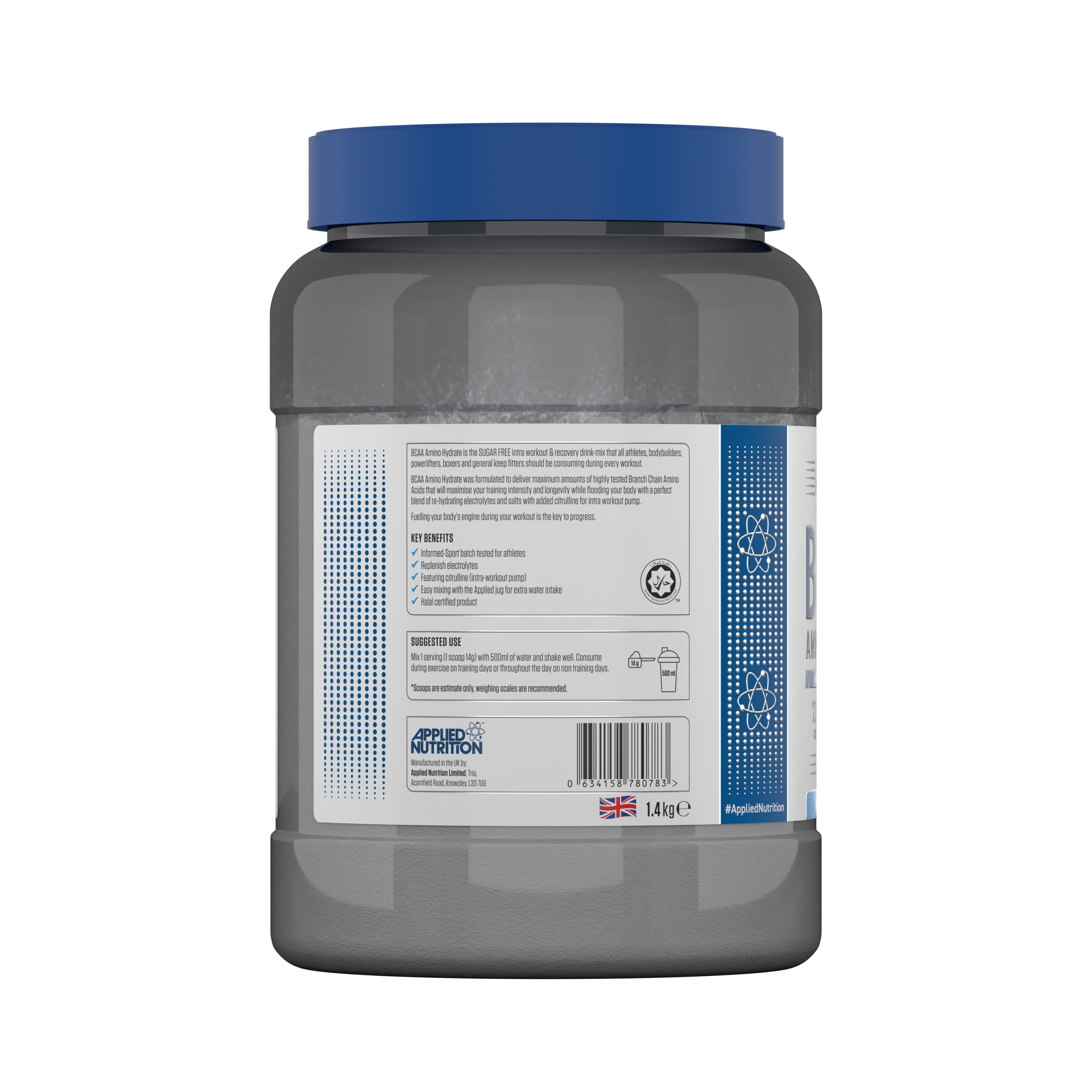 APPLIED NUTRITION BCAA AMINO HYDRATE 1.4kg/100servings