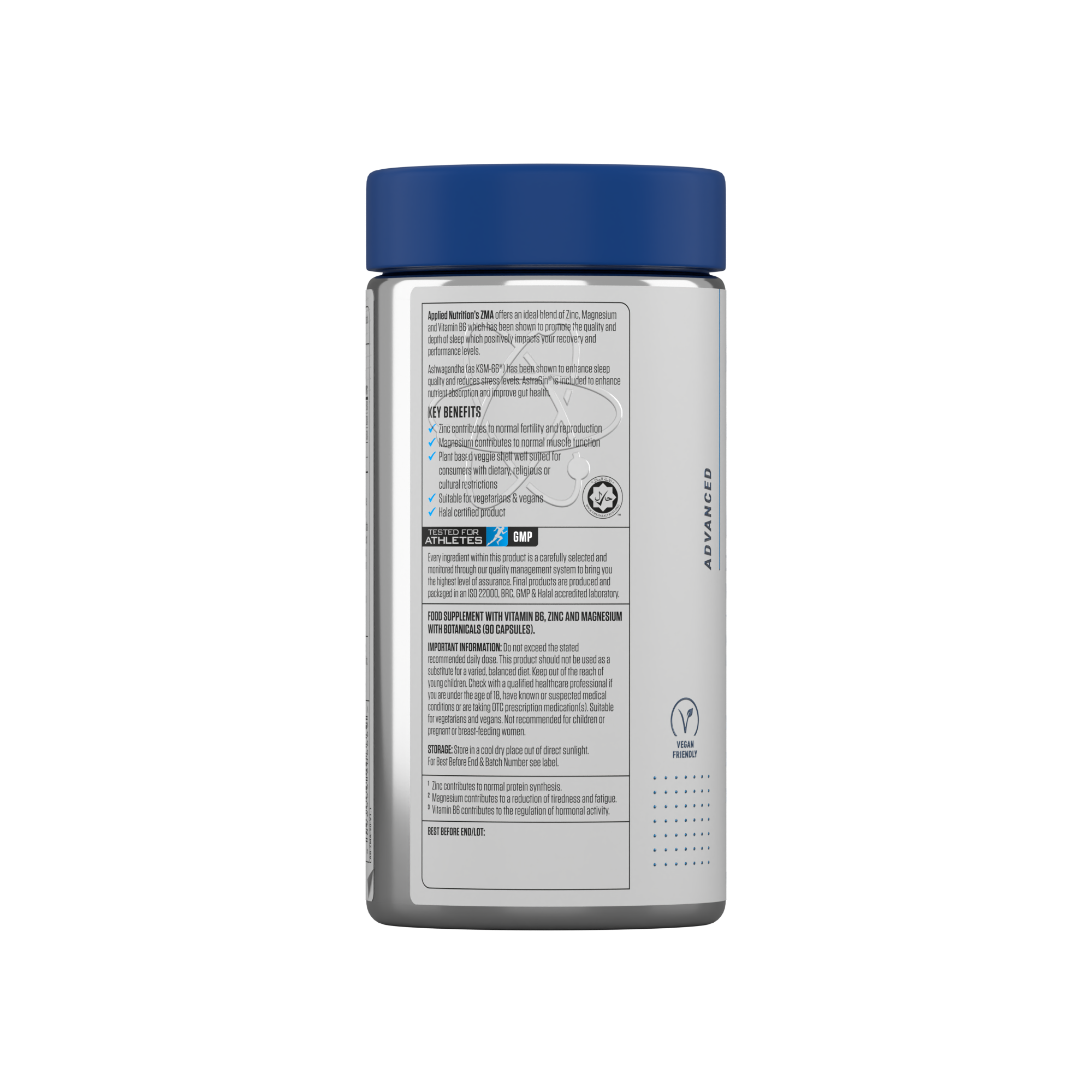 APPLIED NUTRITION ZMA PROFESSIONAL 60 CAPSULES