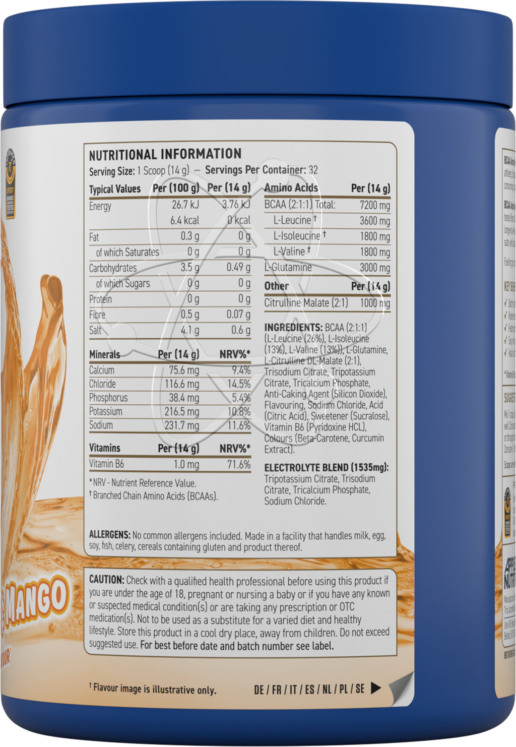 APPLIED NUTRITION BCAA AMINO-HYDRATE