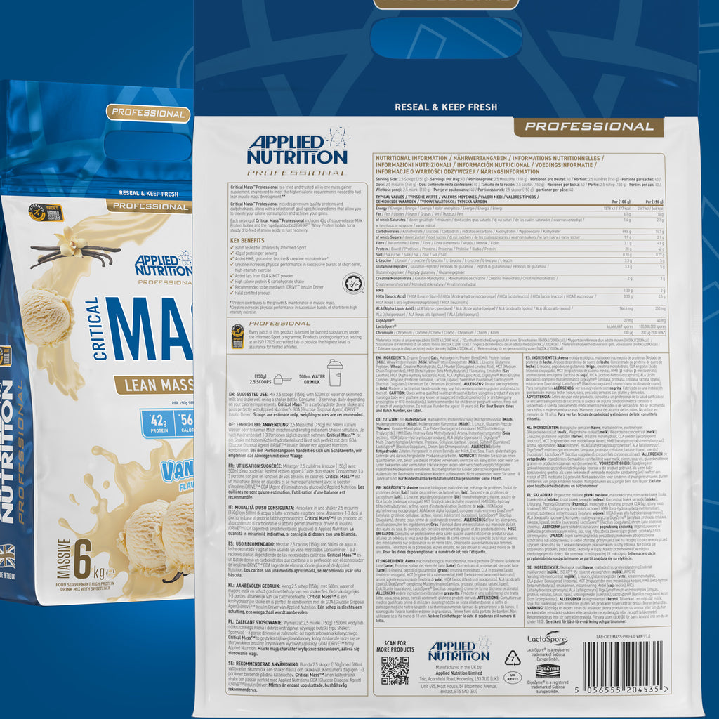 APPLIED NUTRITION PROFESSIONAL LEAN MASS GAINER 6kg