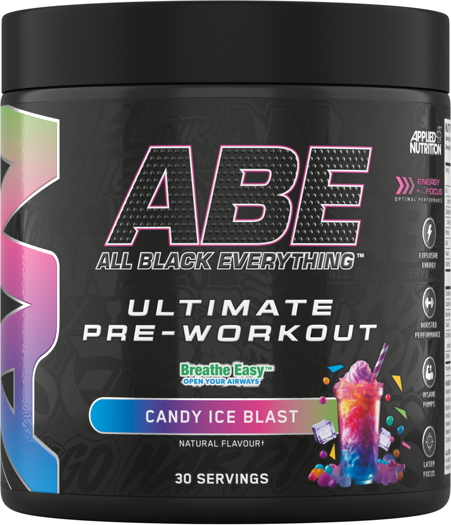 ABE PRE-WORKOUT ALL BLACK EVERYTHING