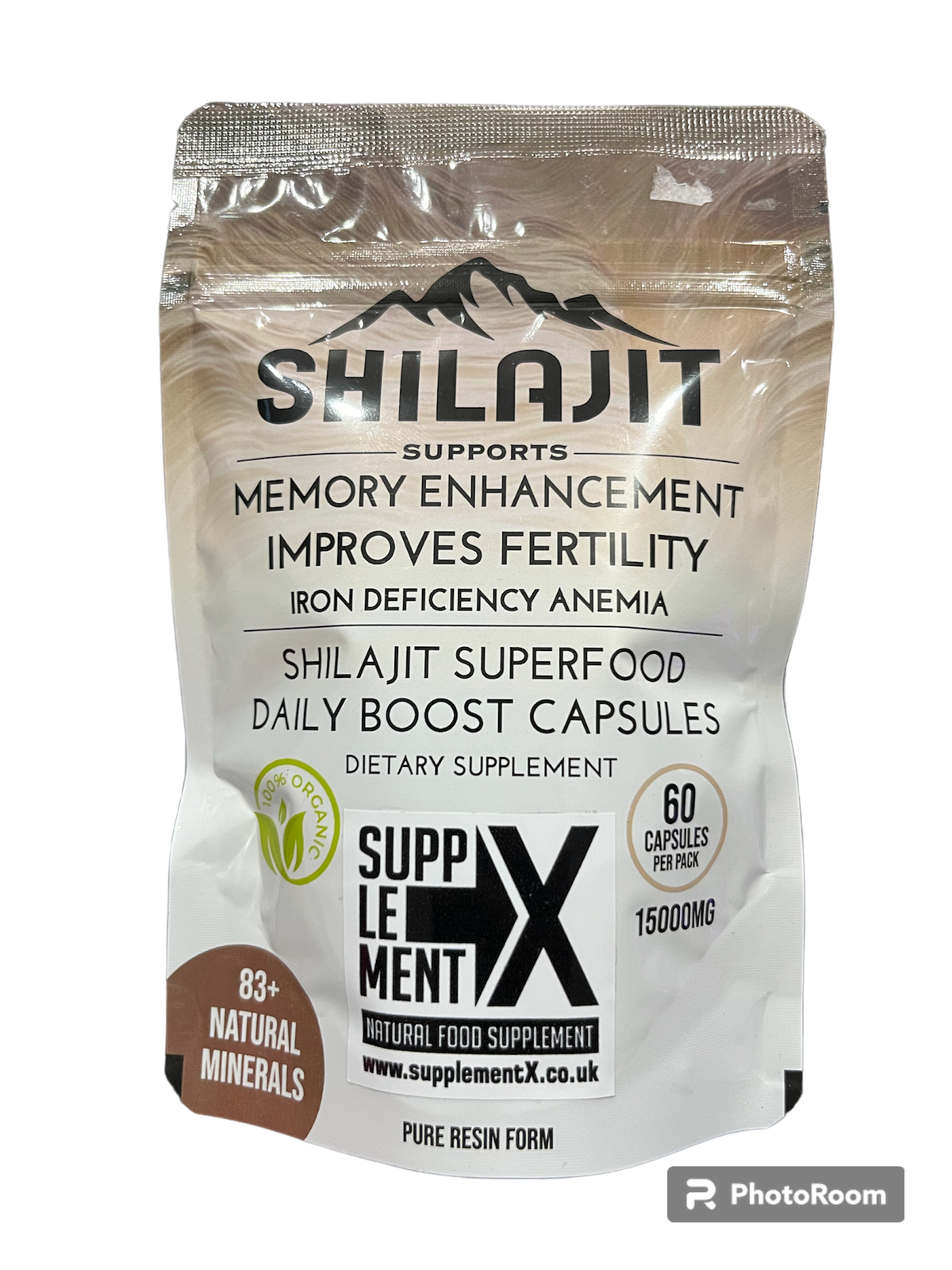 100% PURE SHILAJIT (60caps) 1500mg