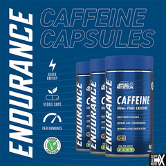 APPLIED NUTRITION ENDURANCE CAFFEINE CAPSULES 100MG (90 SERVINGS)