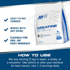 CREATINE MONOHYDRATE +PEPTIDE (60servings)