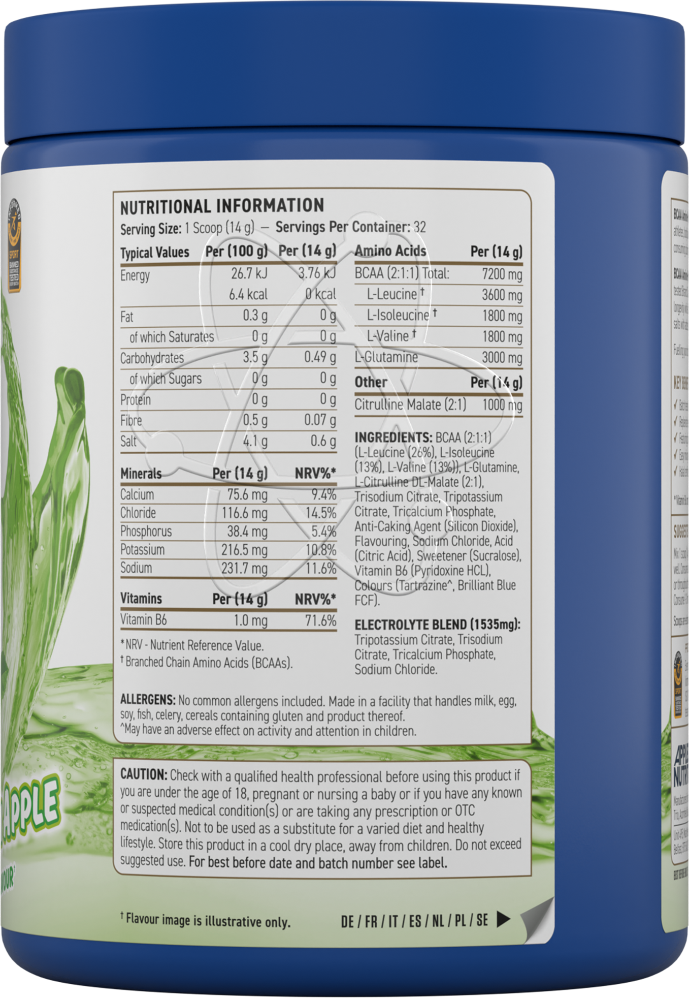 APPLIED NUTRITION BCAA AMINO-HYDRATE