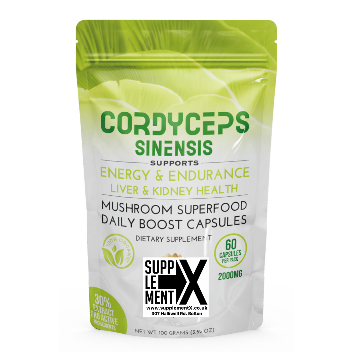 Cordyceps mushroom Sinesis (60caps) 2000mg